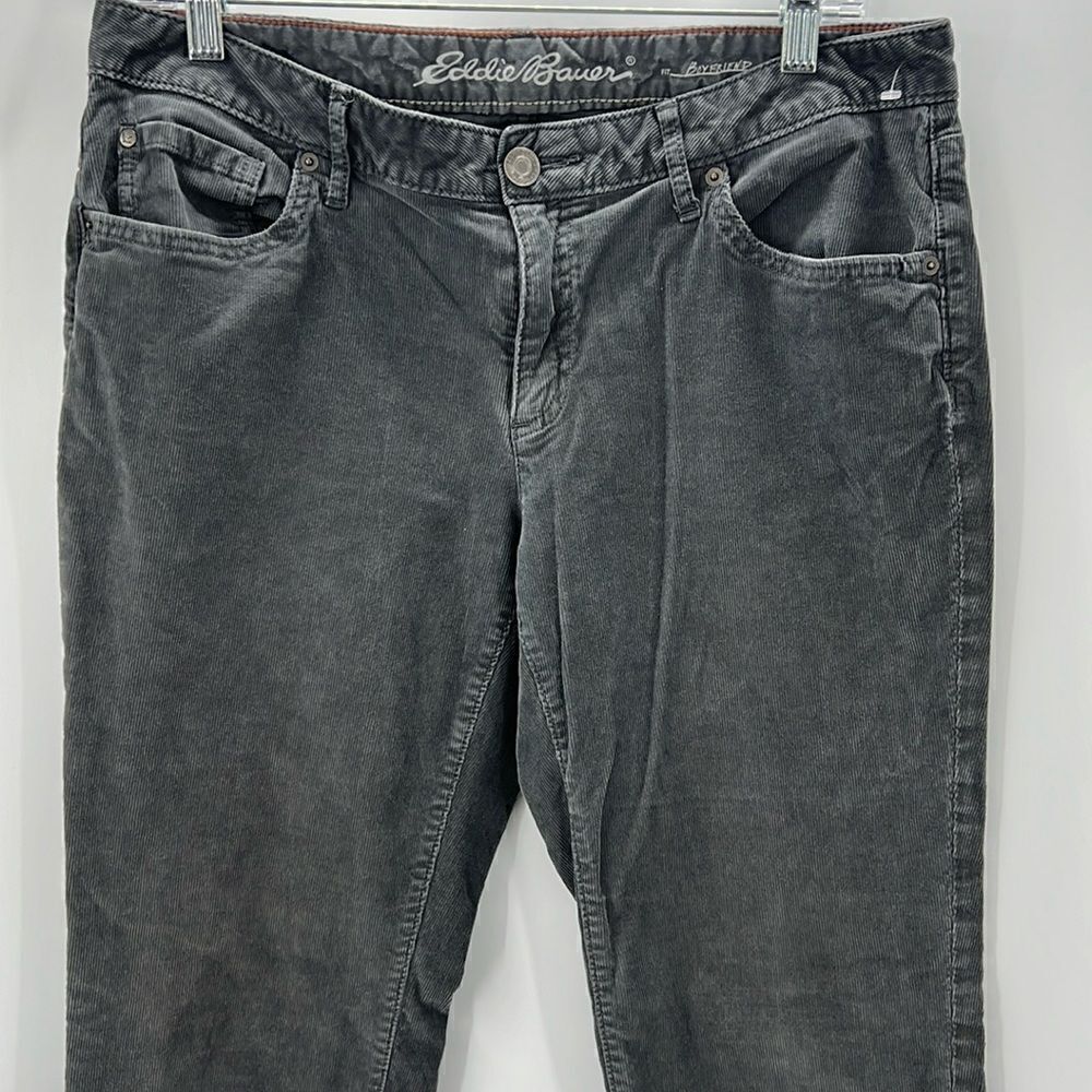 Eddie Bauer women’s size 10 dark gray boyfriend fit corduroy pants